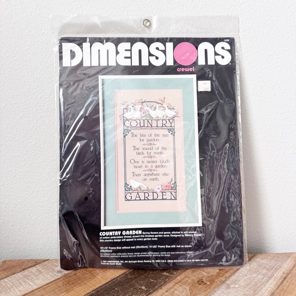Dimensions Country Garden Cross Stitch Kit
